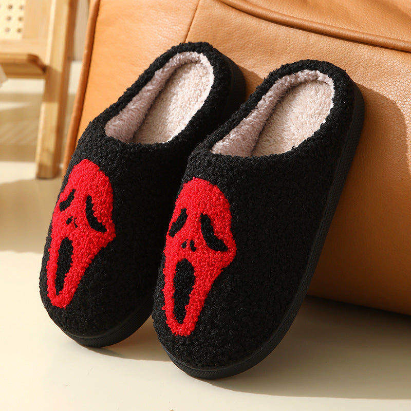 Wholesale Winter Halloween Home Comfortable Thick-soled Warm Indoor Couple Cotton Slippers
